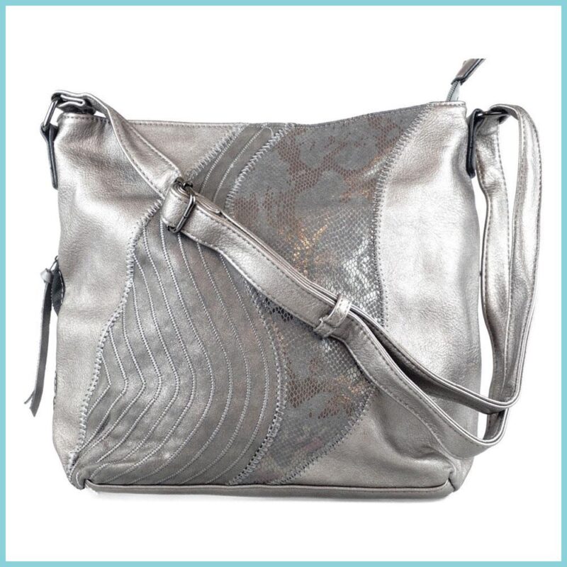 Ezüst női táska